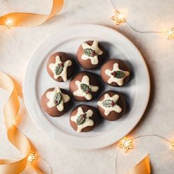 Belgian Chocolate Brownie Christmas Pudding